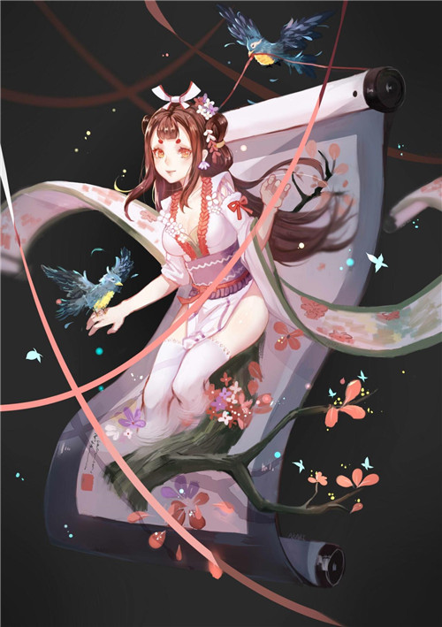 阴阳师最美女式神_住在竹子里的少女