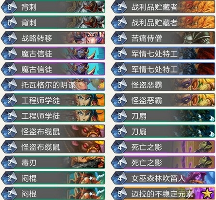 炉石传说奥丹姆奇兵Row魔古贼卡组搭配推荐一览