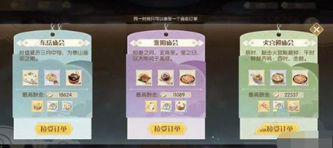 食物语庙会订单选什么 庙会订单选择途径是什么