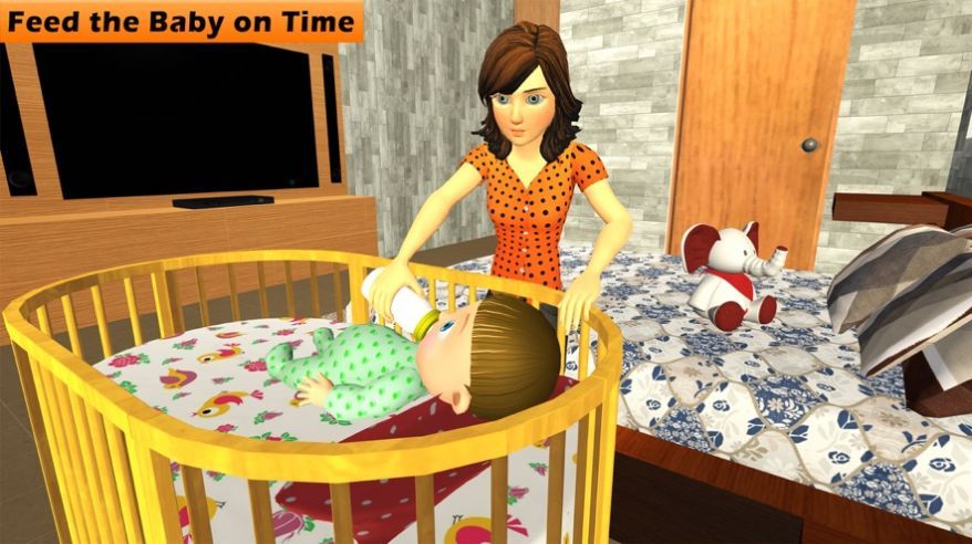 虚拟妈妈婴儿护理游戏