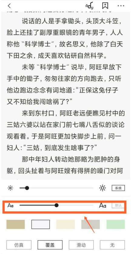 黑莓小说调整阅读字体大小全流程