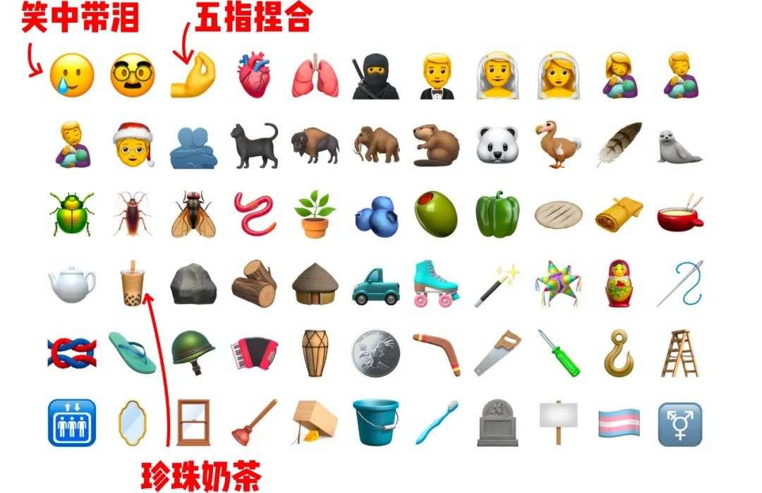 苹果iOS新表情蟑螂表情包
