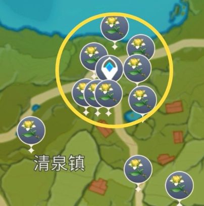 原神甜甜花分布最多的位置在哪？
