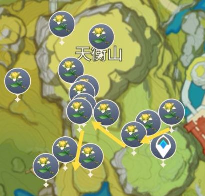 原神甜甜花分布最多的位置在哪？