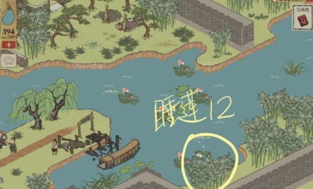 江南百景图睡莲位置在哪？