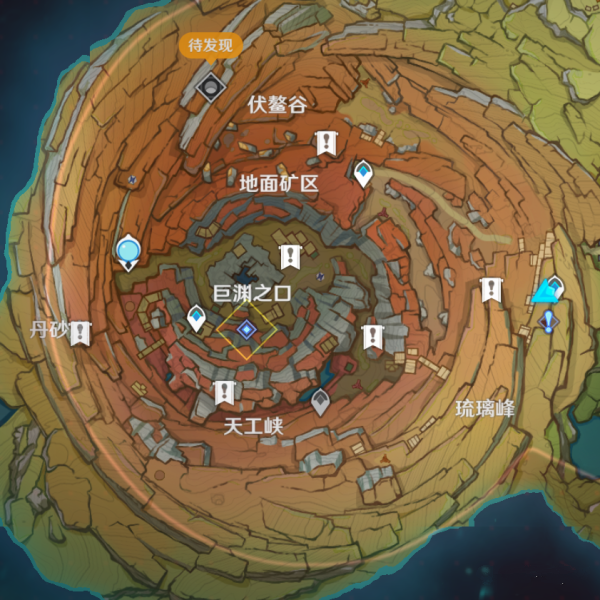 原神层岩巨渊老石位置分布图