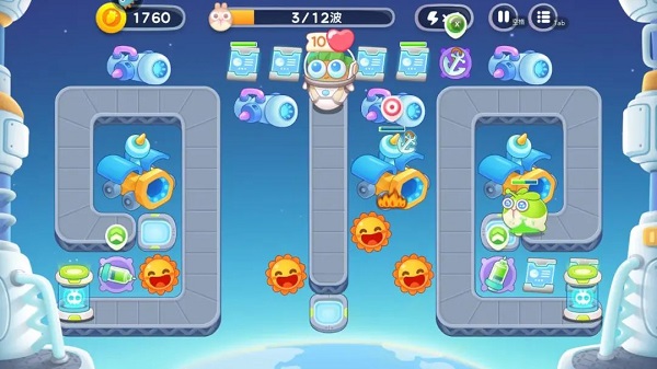 保卫萝卜4太空穿越第60关通关攻略