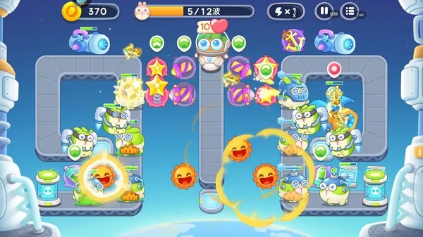 保卫萝卜4太空穿越第60关通关攻略