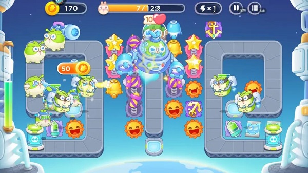 保卫萝卜4太空穿越第60关通关攻略