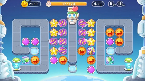保卫萝卜4太空穿越第60关通关攻略