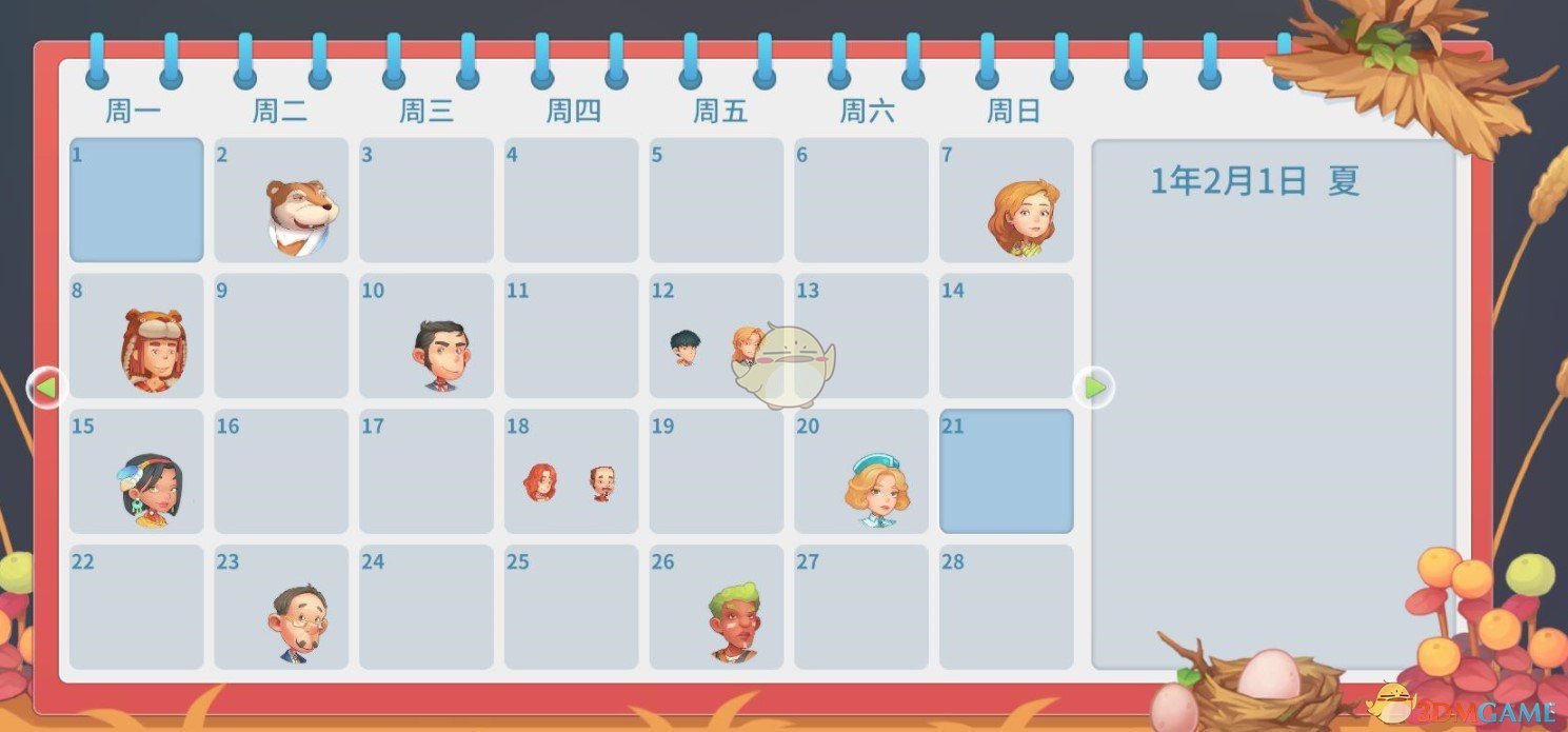 《波西亚时光》全NPC生日及特点介绍