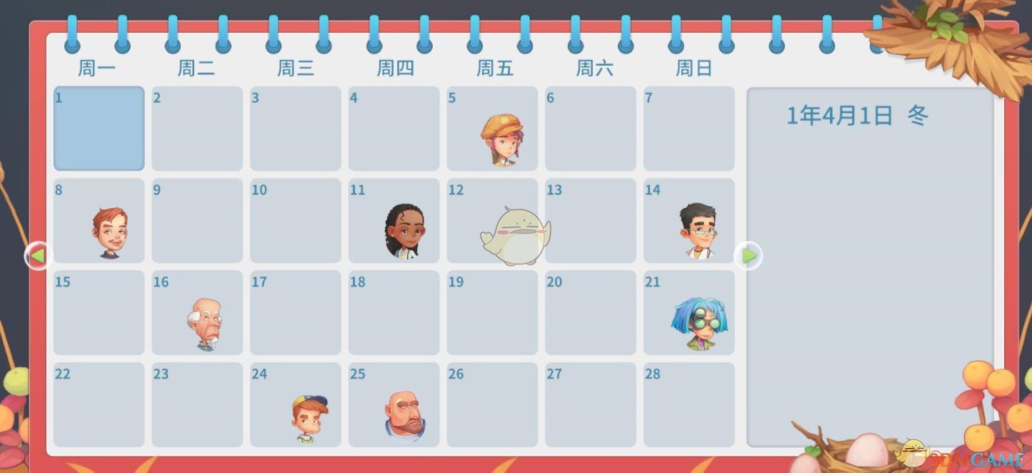 《波西亚时光》全NPC生日及特点介绍
