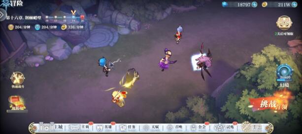 姬斗无双16-19过关阵容及天赋搭配