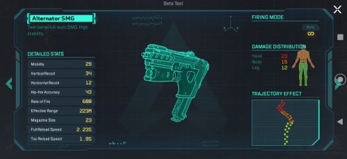《Apex英雄》手游版新截图泄露 武器数据信息丰富