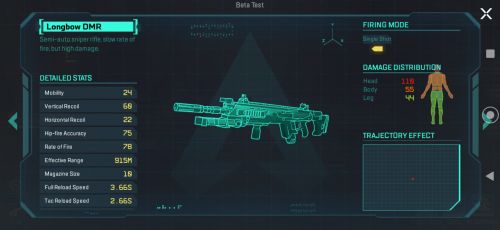 《Apex英雄》手游版新截图泄露 武器数据信息丰富